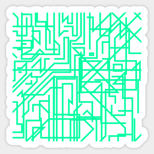 Cyberpunk Tech Pattern Sticker